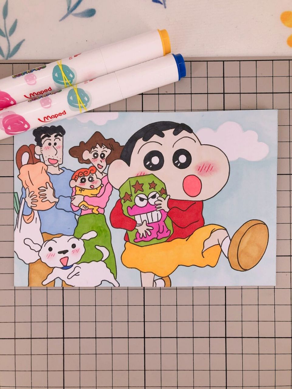 马克笔:马培德48色双头油性马克笔 最近收到马培德的新品,48色双头