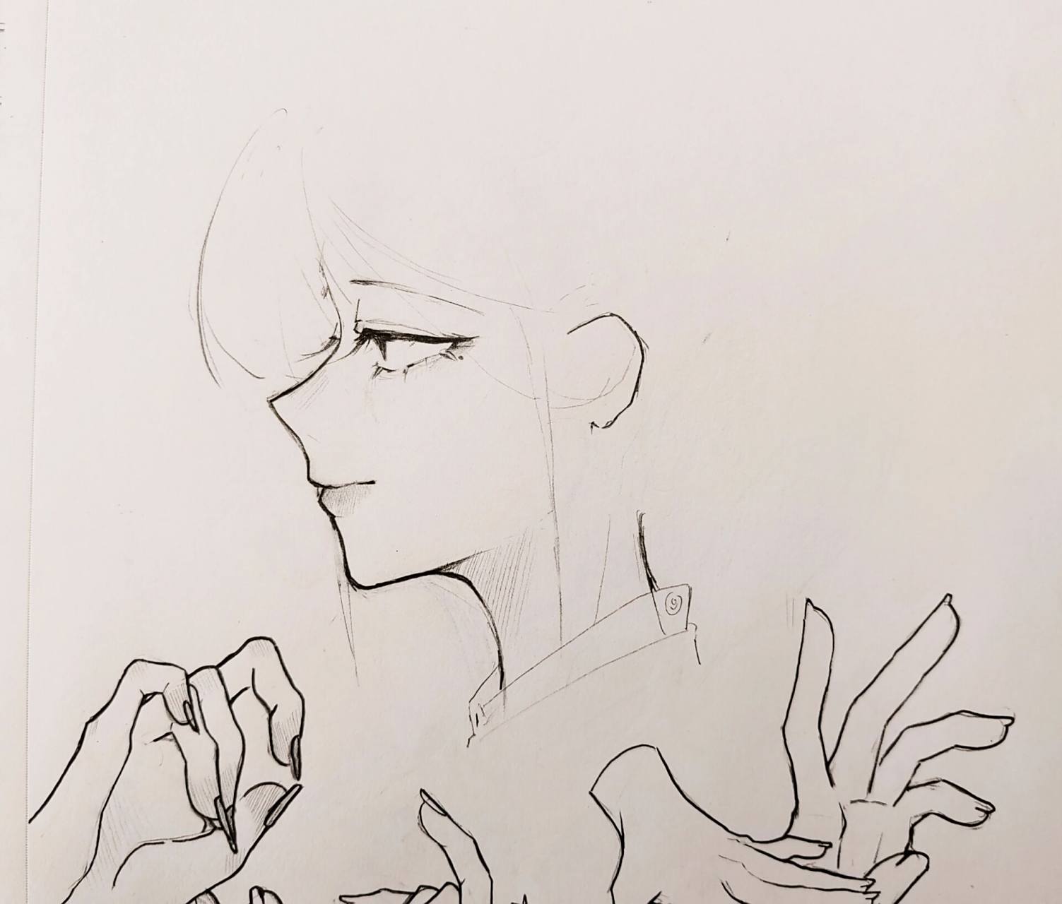 侧脸画什么发型好看? 谁懂啊,几天不更新被限流限爆了