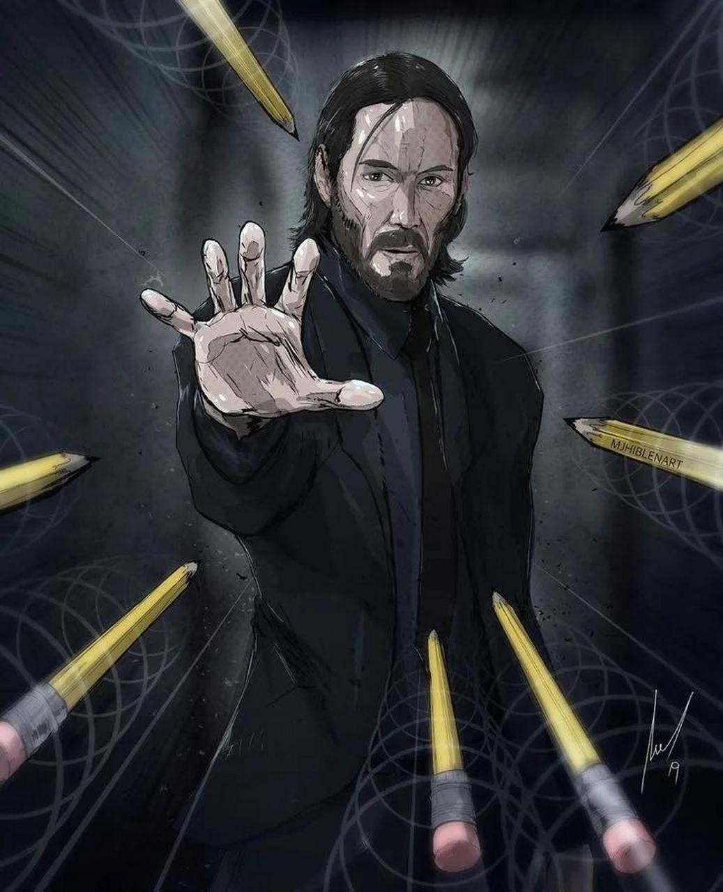 约翰威克:一个人,一只狗,一根铅笔横着走.