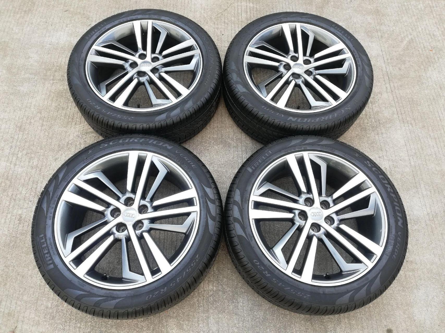 20寸奥迪q5l原车拆车原厂轮毂轮胎 .
