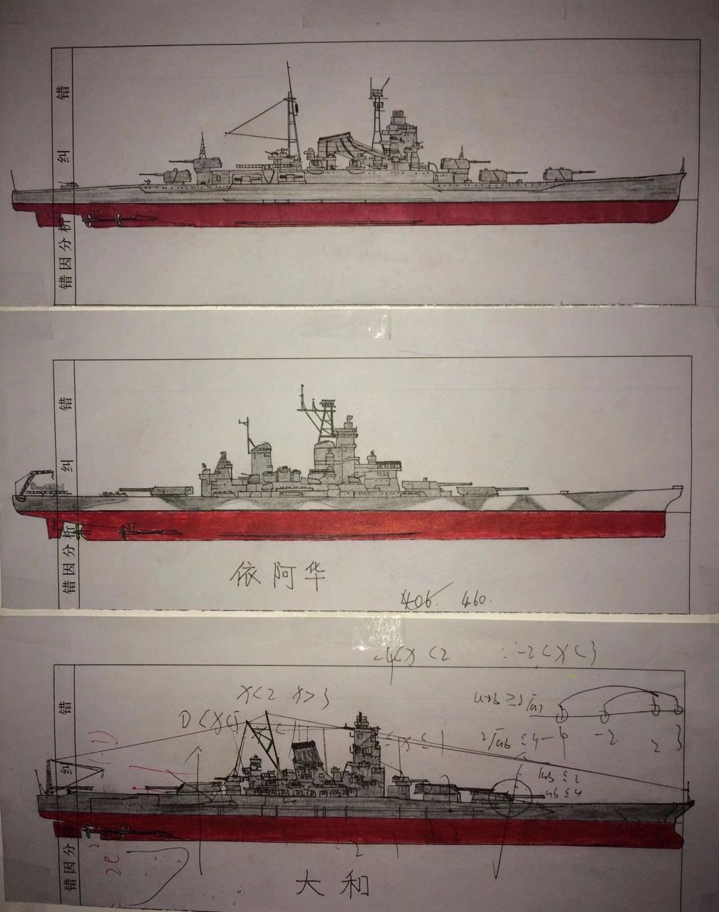 战列舰怎么画绘画图片
