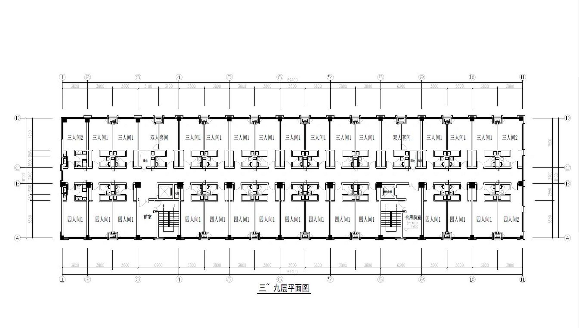 宁波大学科学技术学院周巷校区寝室平面图 宁波大学科学技术学院周巷