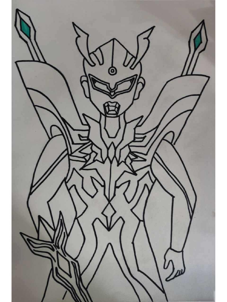 赛罗奥特曼形态 儿童画,简笔画,赛罗奥特曼,马克笔画