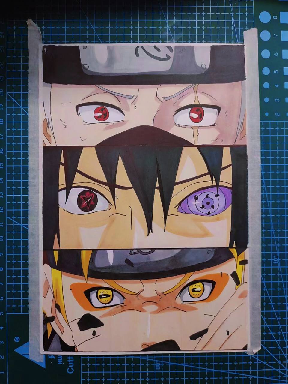 马克笔手绘# #火影忍者##绘画过程