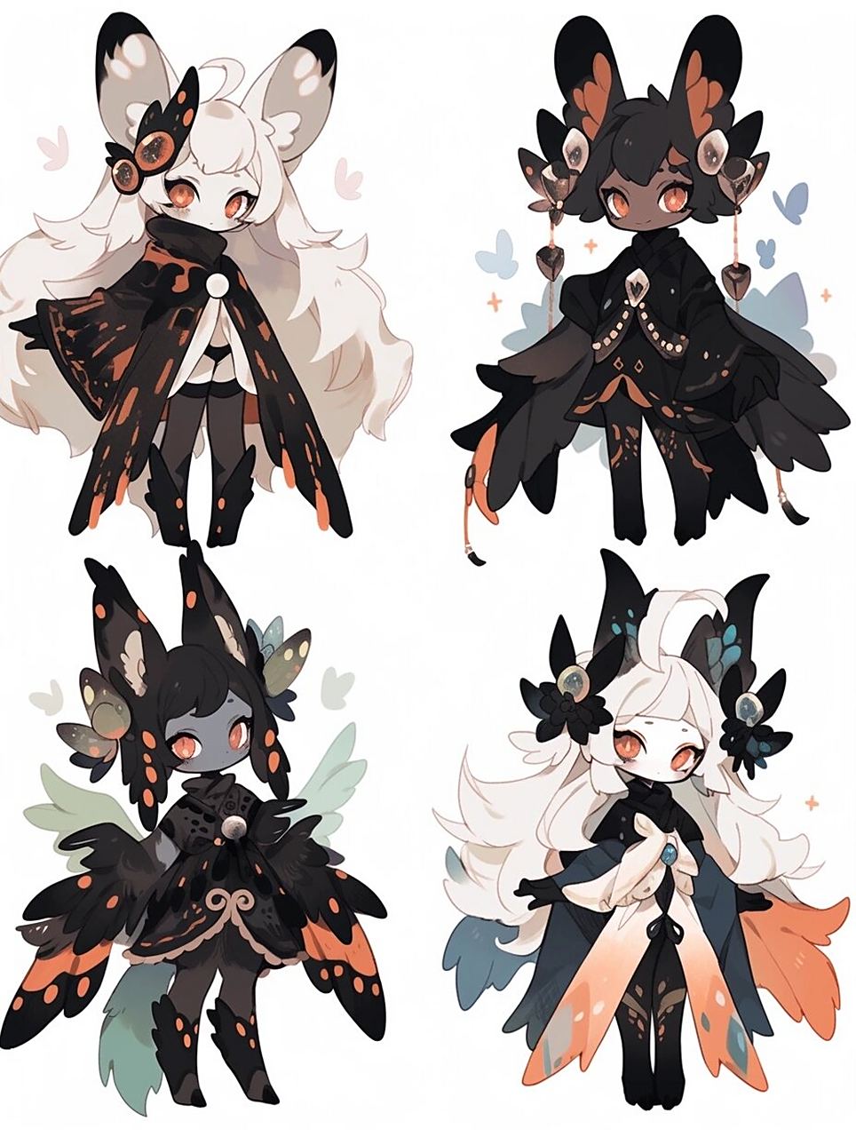 ai兽设素材 福瑞小兽 兽兽设计 qq兽 送设  可爱qq小福瑞 绘画素材无