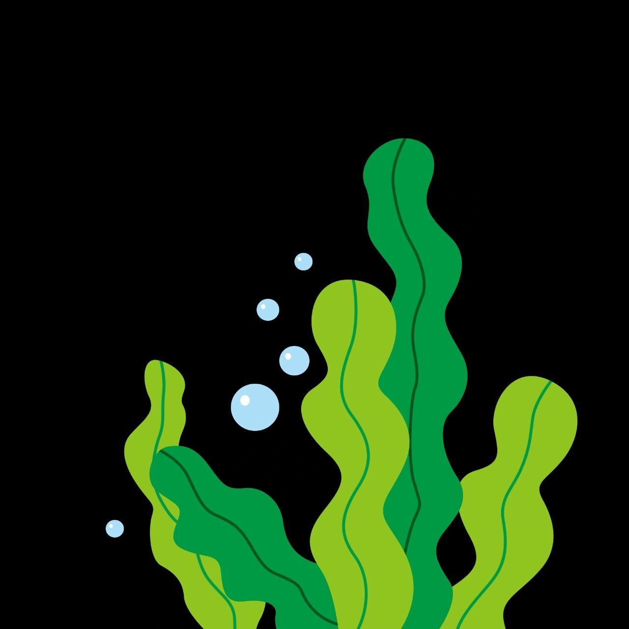 绘画素材||海底植物绘画集合来喽 像一棵海草海草海草,随波飘摇~ 今天