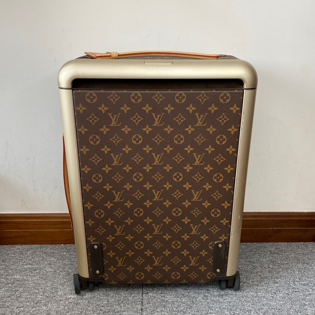 98新lv路易威登horizon棕色老花行李箱拉杆箱登机箱 尺寸50cm 官网在