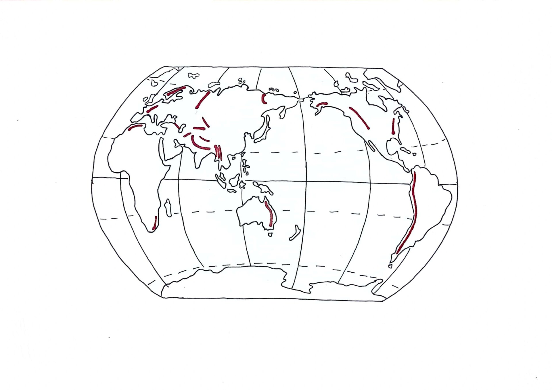 世界地形图超清 手绘图片