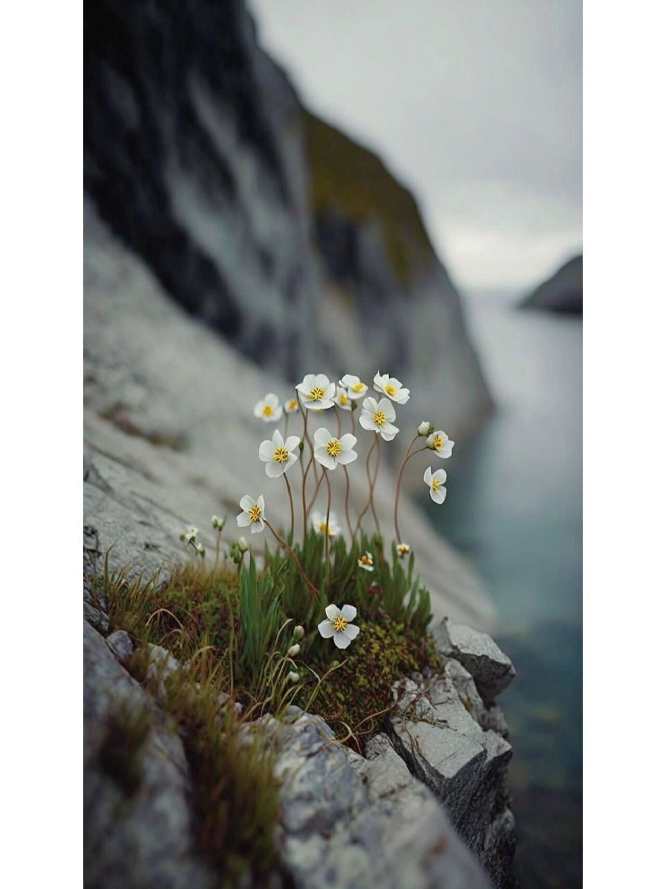 长在悬崖绝壁上的花,美的震撼