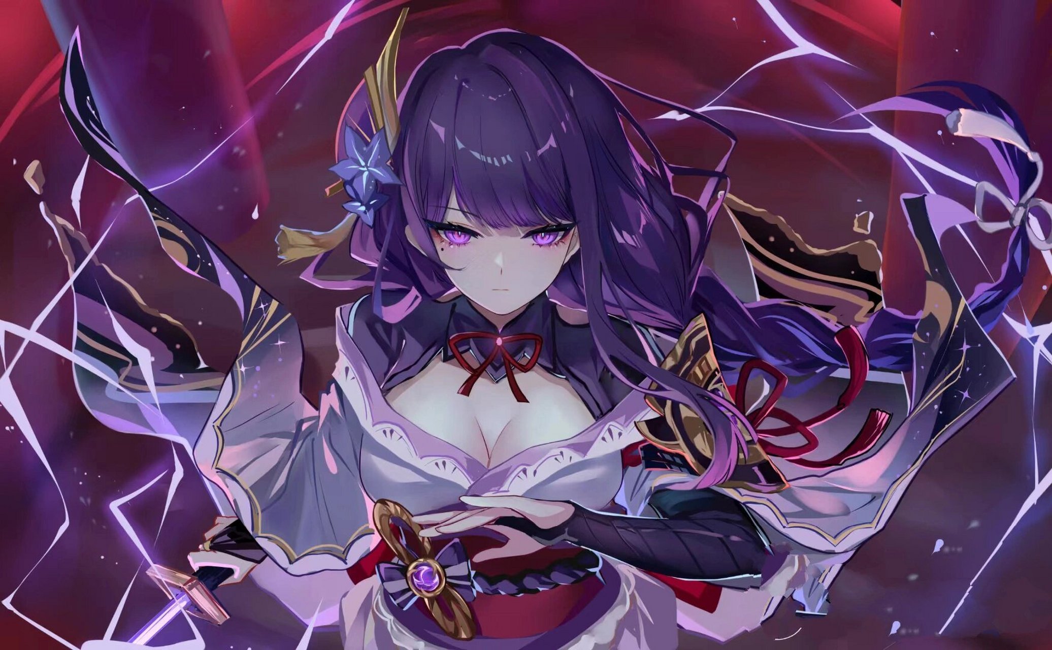 给大家分享分享雷电将军的头像00