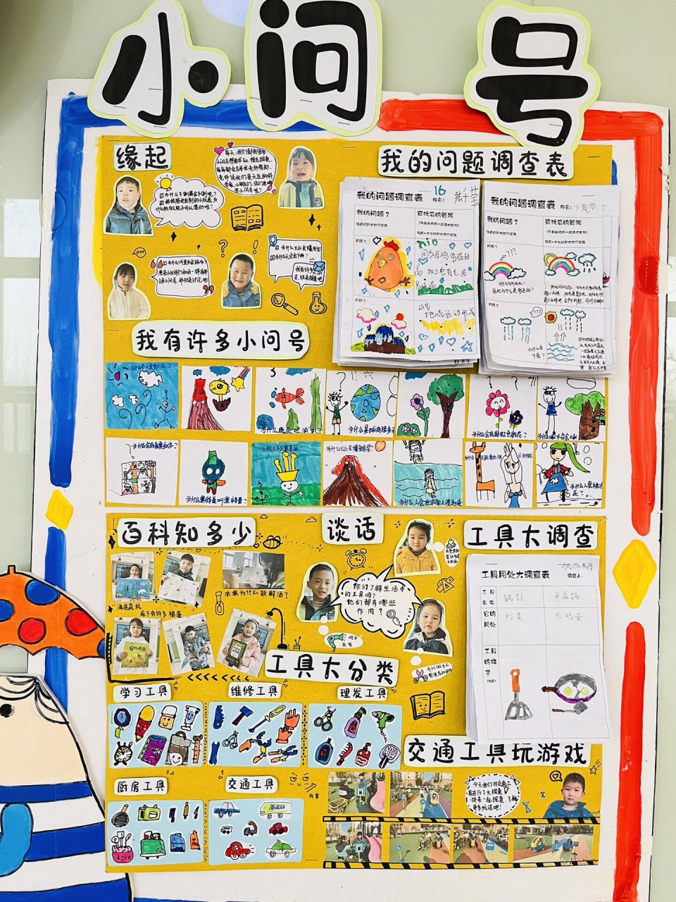大班下学期《小问号》主题墙 #幼儿园# #主题墙# #幼儿园环创# #幼儿