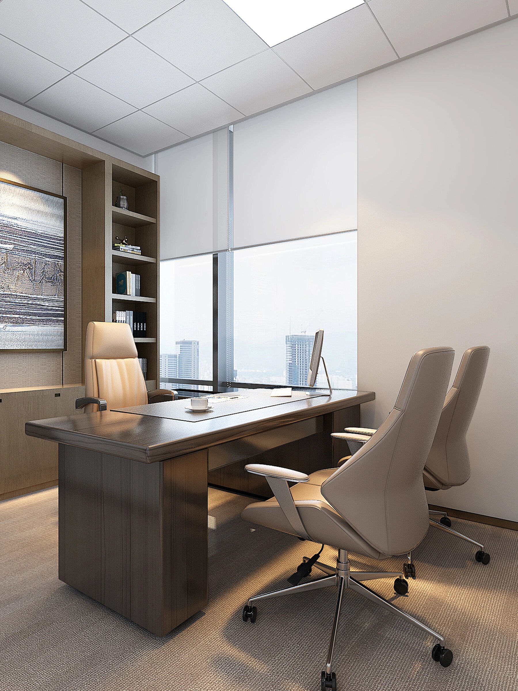 分享600平珠海政府单位办公室设计