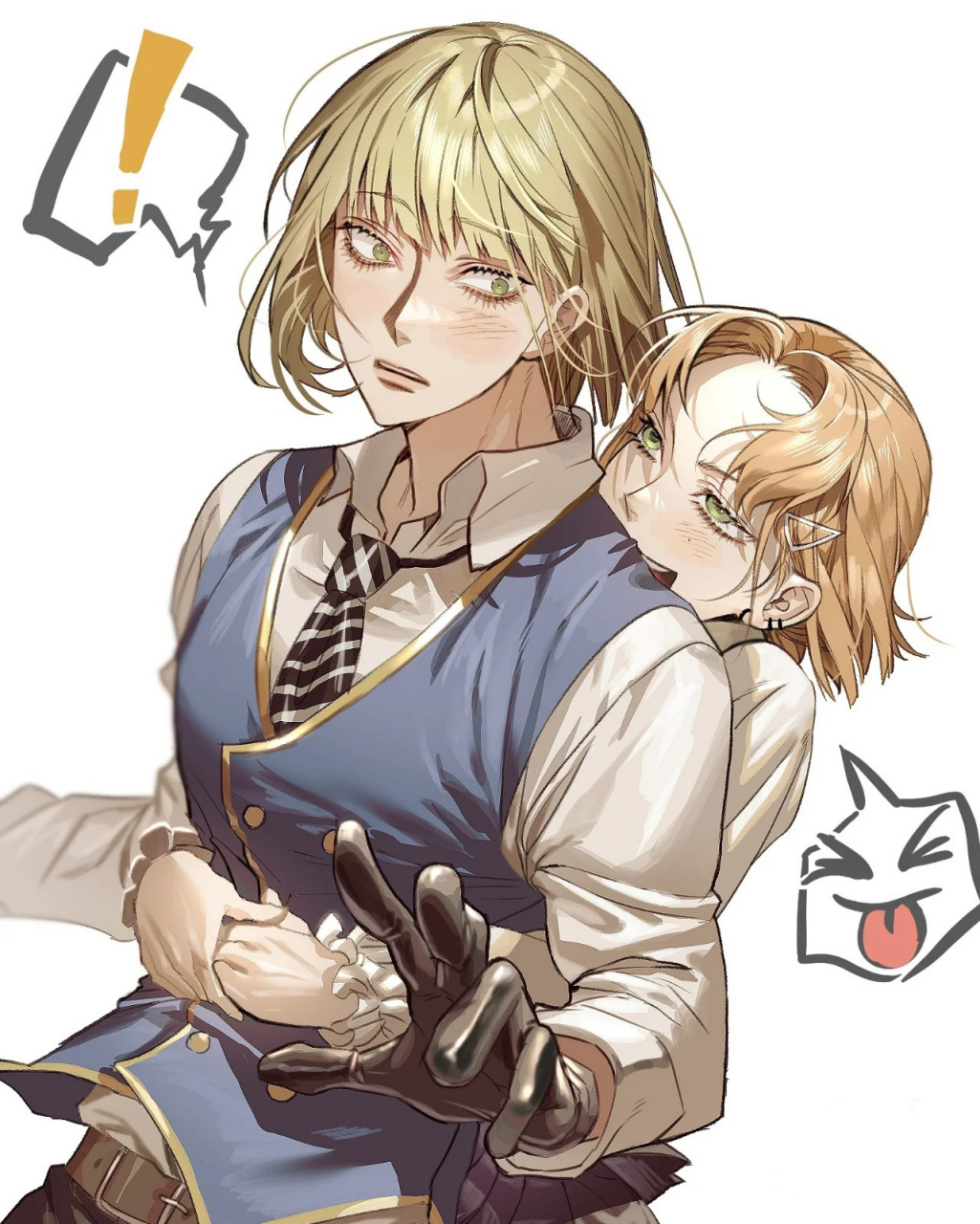 人物动漫插画|疯批美人 插画师twi :mumu_086