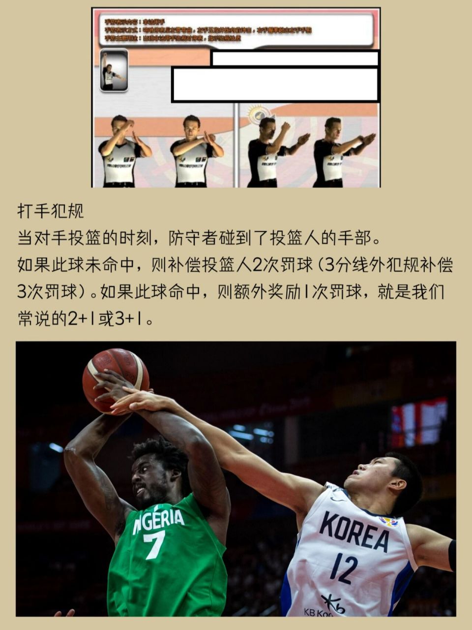 篮球知识第8期:打手犯规(有图) 希望你们有坚持学习哦