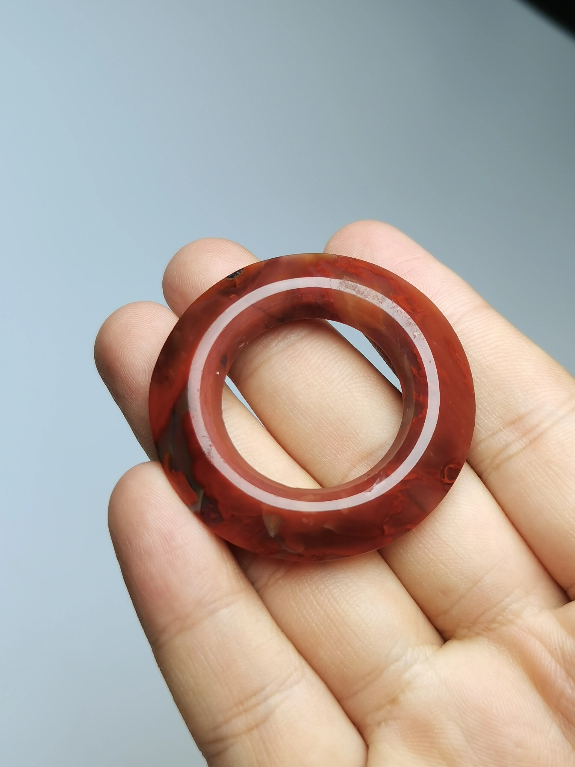 东周遗珍·战国红玛瑙三才环