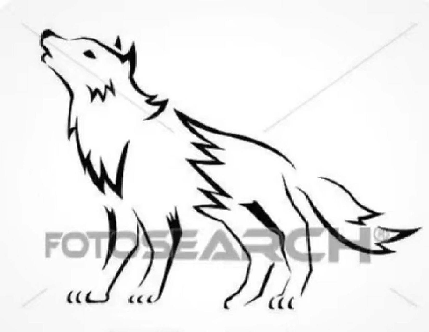 狼简笔画,你学"废"了咩~点个赞吧