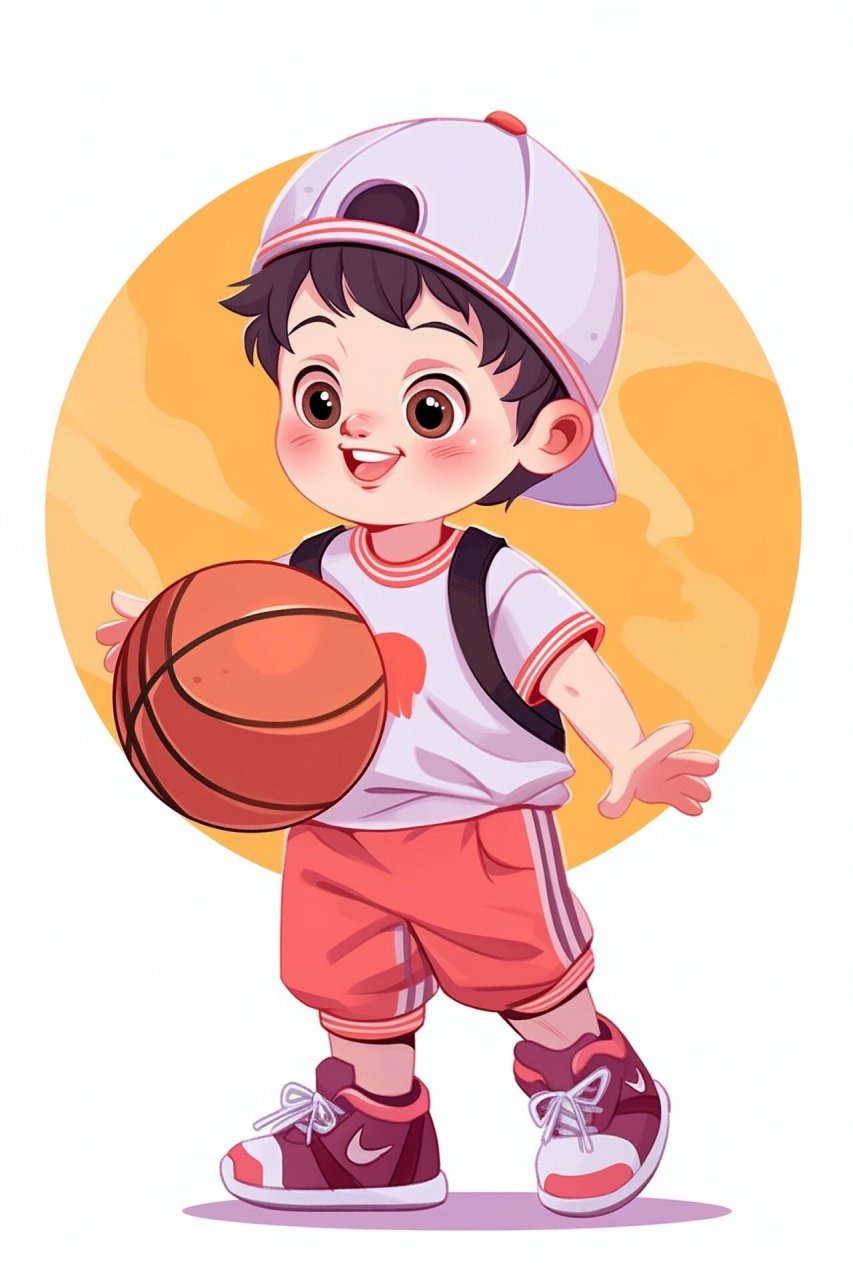 q版 篮球宝贝 每天的太阳都是新的 不要辜负了美好的晨光.