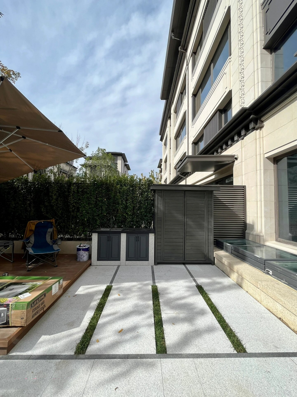 北京龙湖云河玉陛50平庭院设计施工完工实景 7815项目介绍: 项目