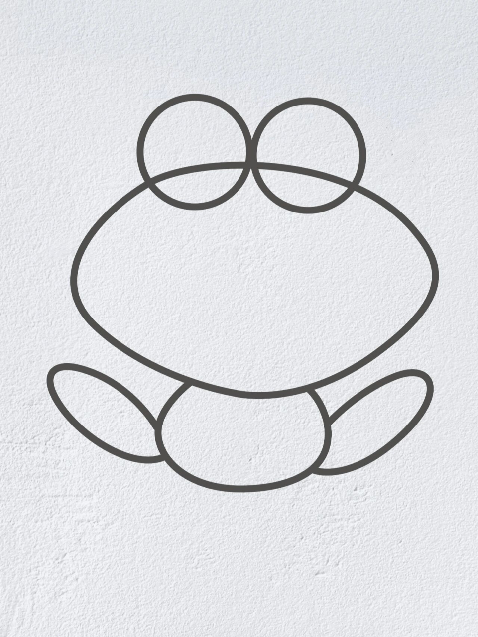 青蛙轮廓简笔画图片