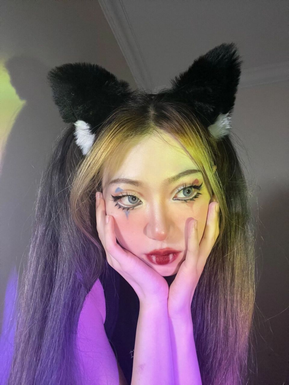 万圣节妆容|甜酷小恶魔9499 #万圣节妆什么鬼# #截断式眼妆