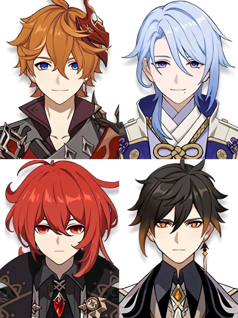 【all荧】端午特辑 钟离/迪卢克/达达利亚/神里绫人 	 达达利亚和神里