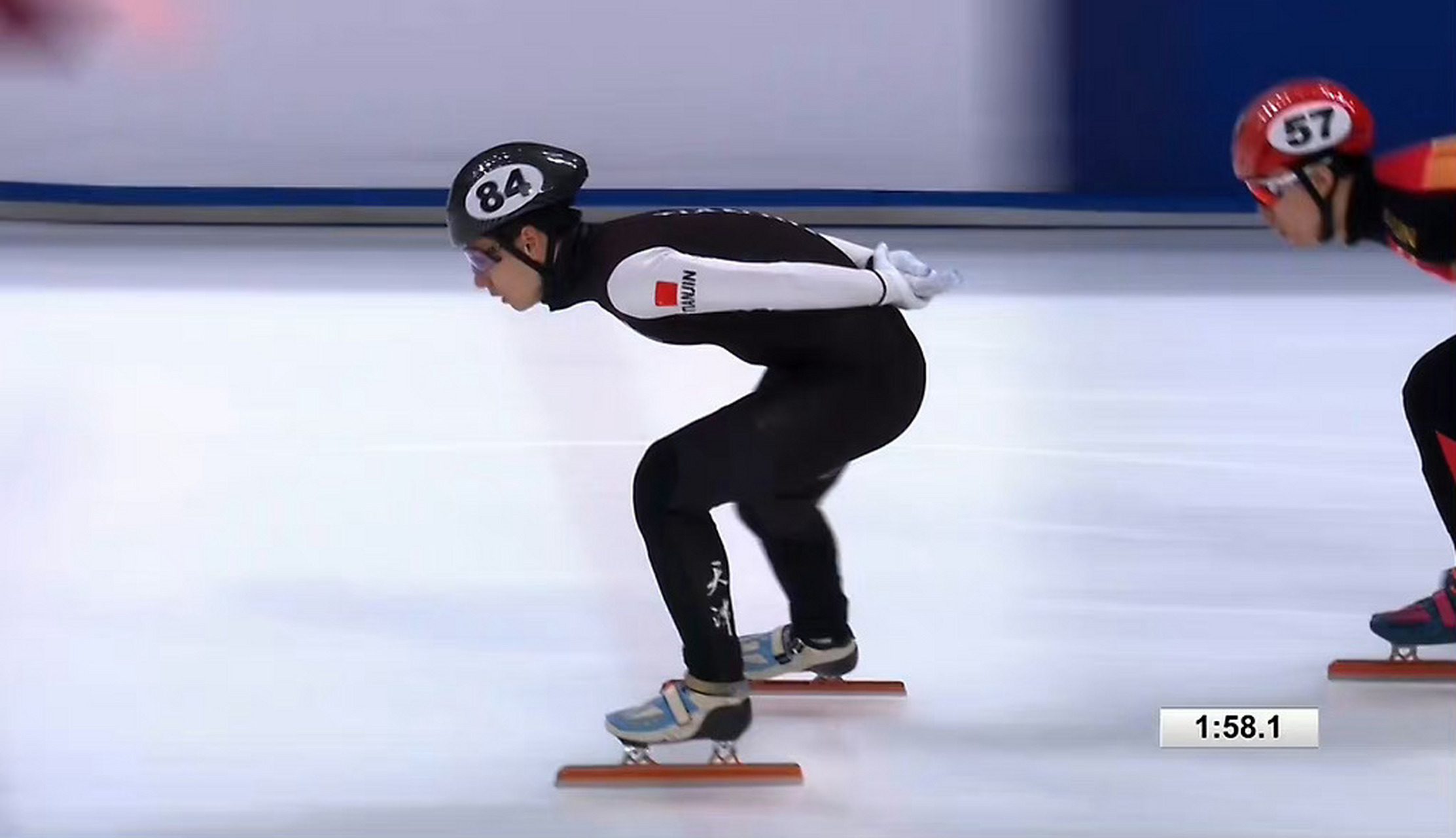 全国短道速滑冠军赛# 男子1500米1/4决赛,刘少昂迎来入籍首秀,以2