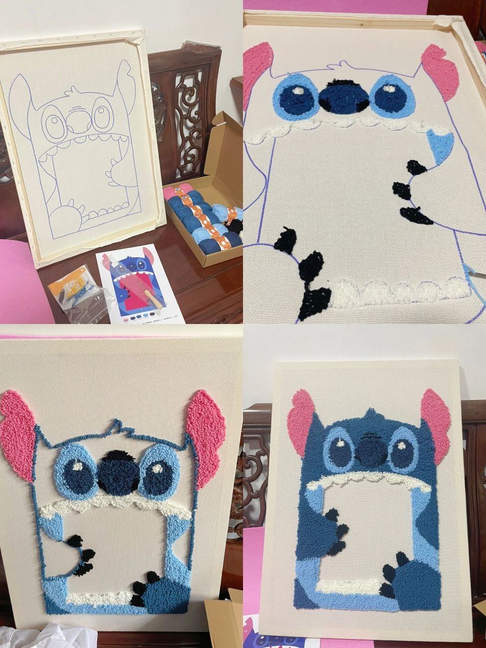 送老婆的戳戳绣史迪仔镜子97 戳戳绣初体验,简单易上手!