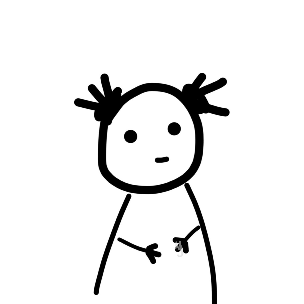 原创小人头像 自创 禁商用 转载注明出处 封面可二改自用 #自创