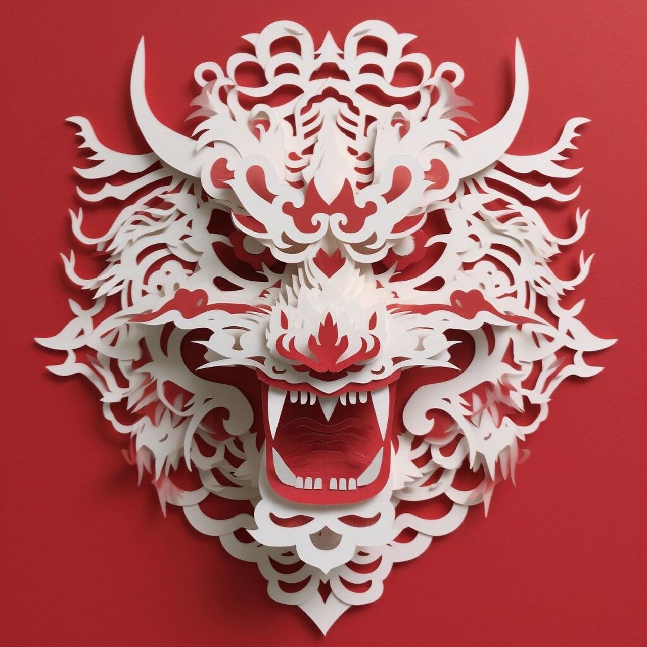 剪纸系列|这龙头剪纸我给满分