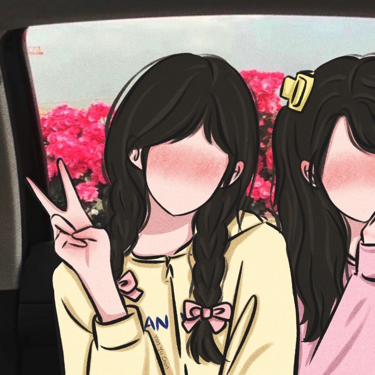 女生闺蜜头像9596 "同样是混日子,和你们混在一起就开心一点"