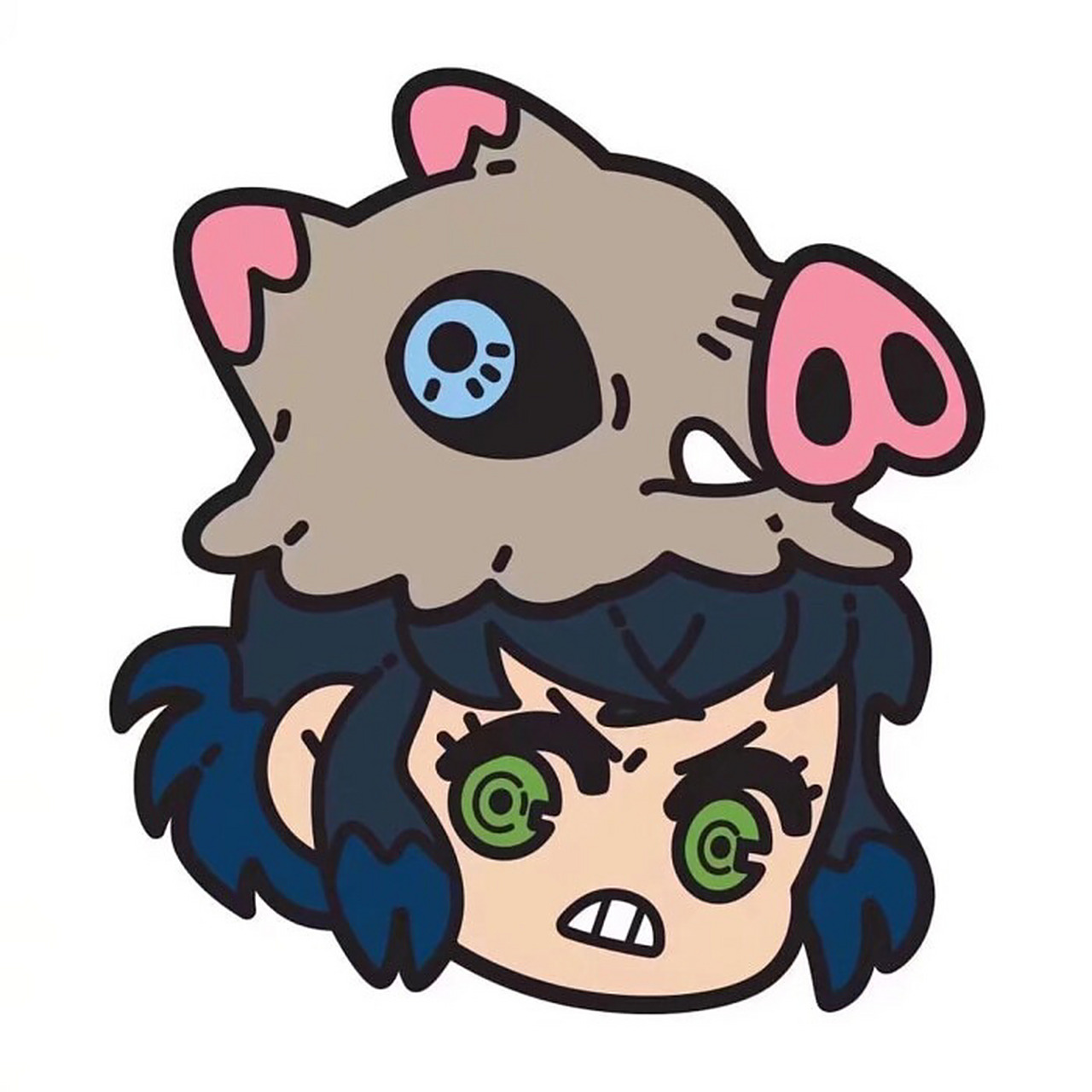 97鬼灭之刃头像分享|伊之助高清头像(一 都是白底图 我不允许有人还