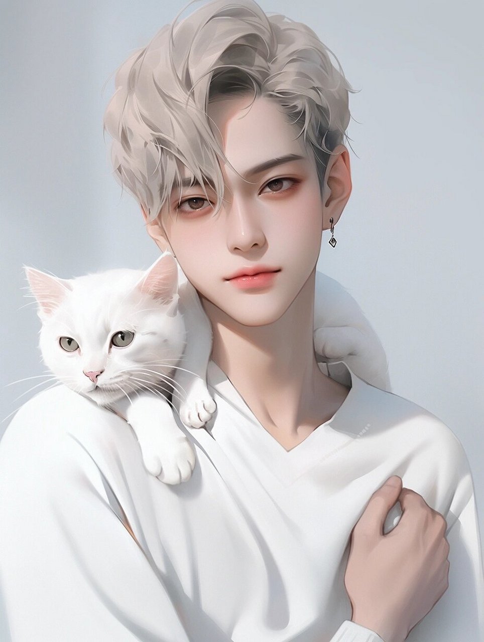 【男生头像】抱猫猫的可爱男神 养猫的男孩子,最可爱