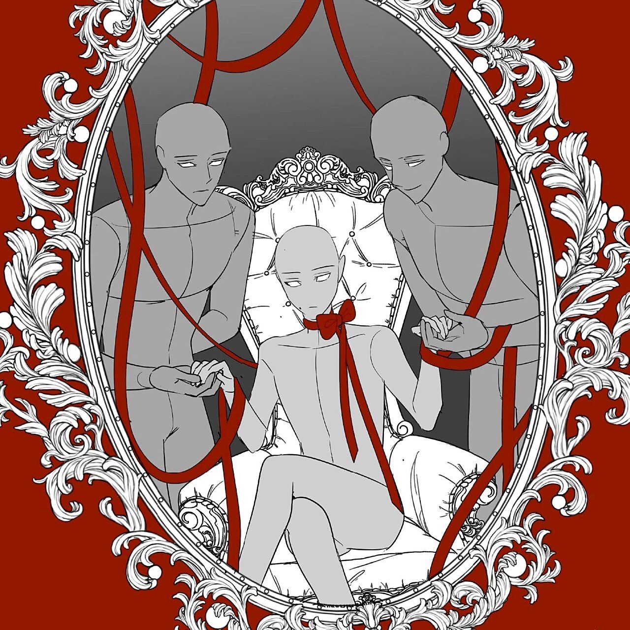 三人绘画模板(异世界篇)  喜欢那个图片里的组合呢