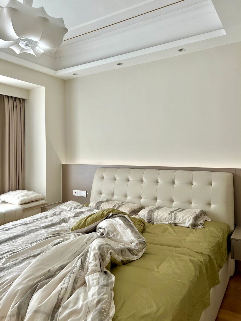 但真的很好睡～7815 我家卧室也是延续家里的温柔奶油风