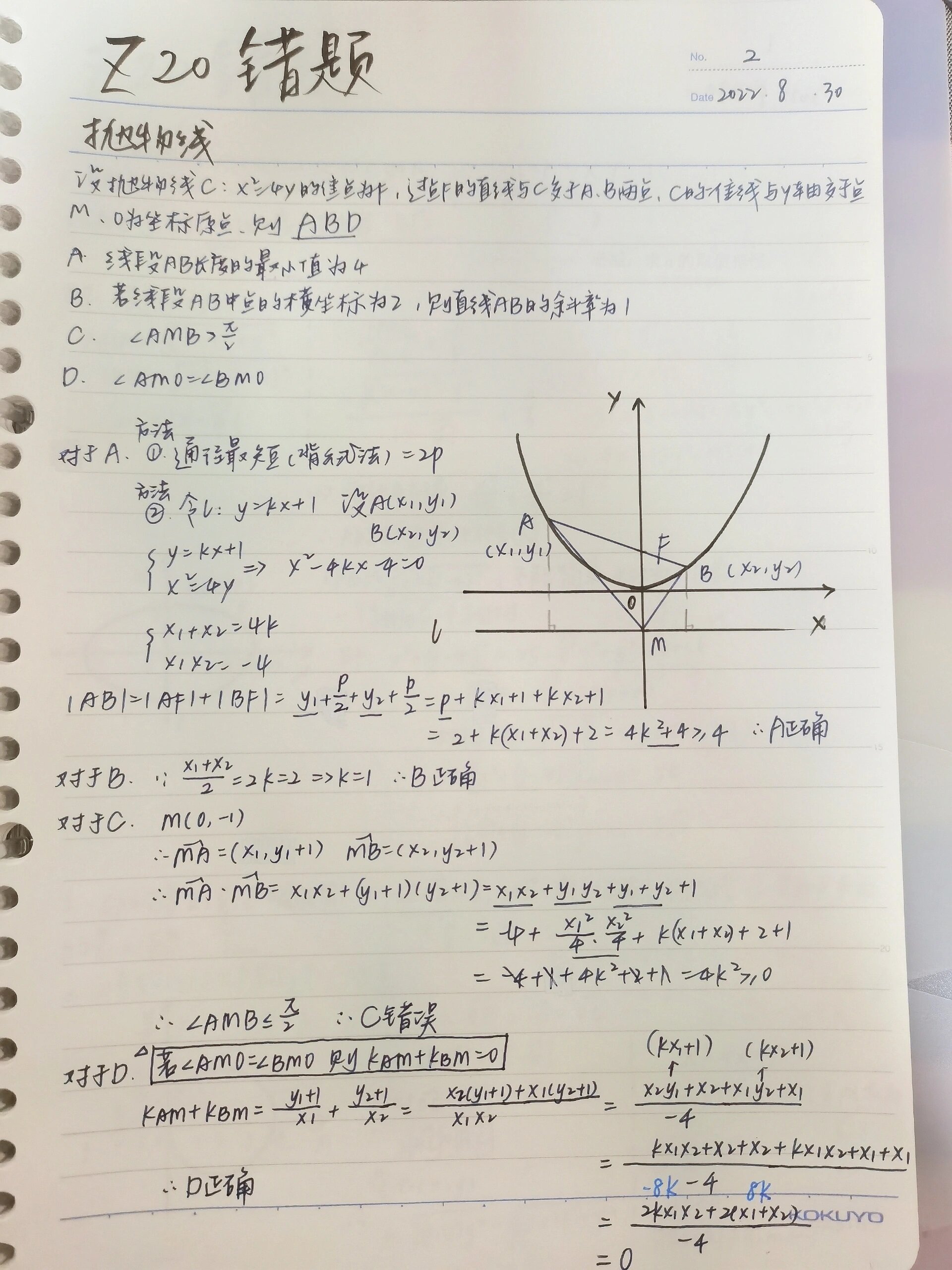 高中数学 数学错题如何整理717515