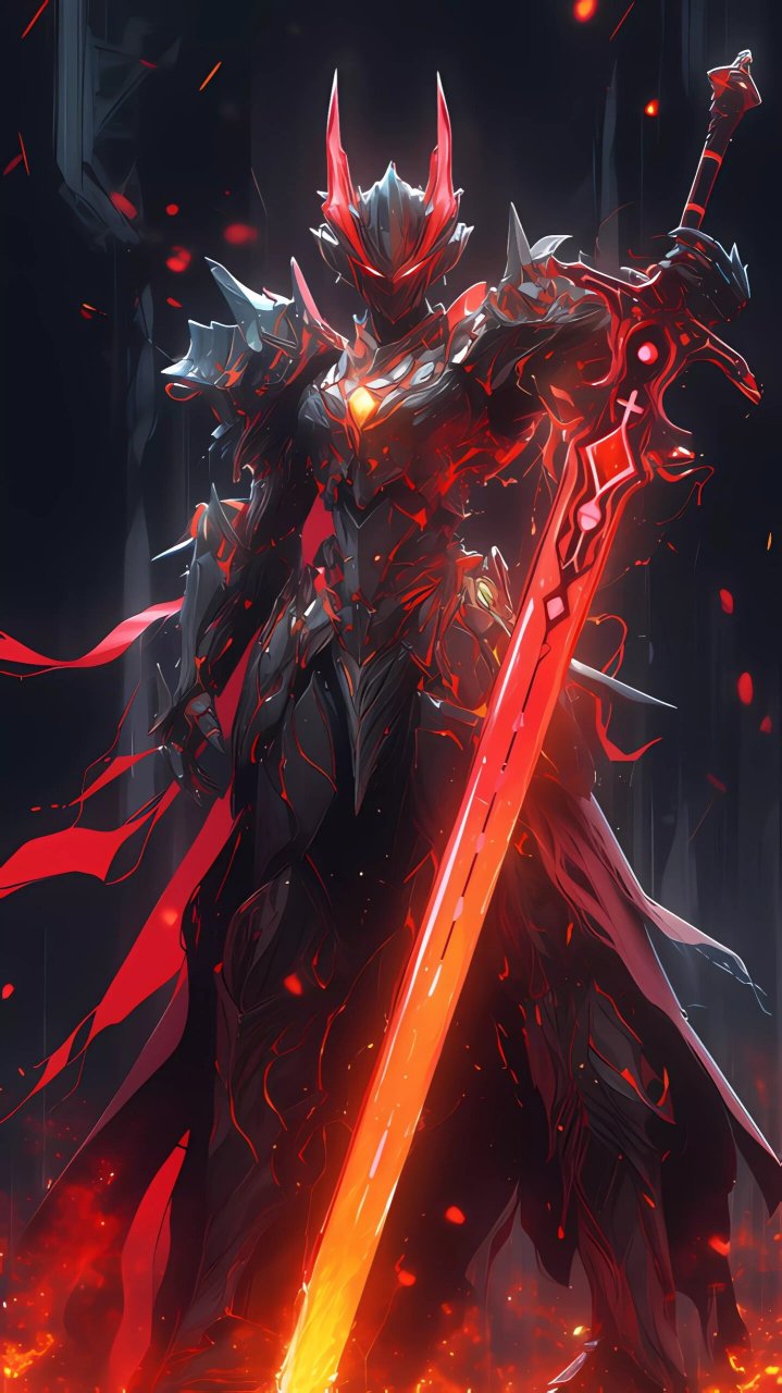 盔甲和机甲结合的剑客