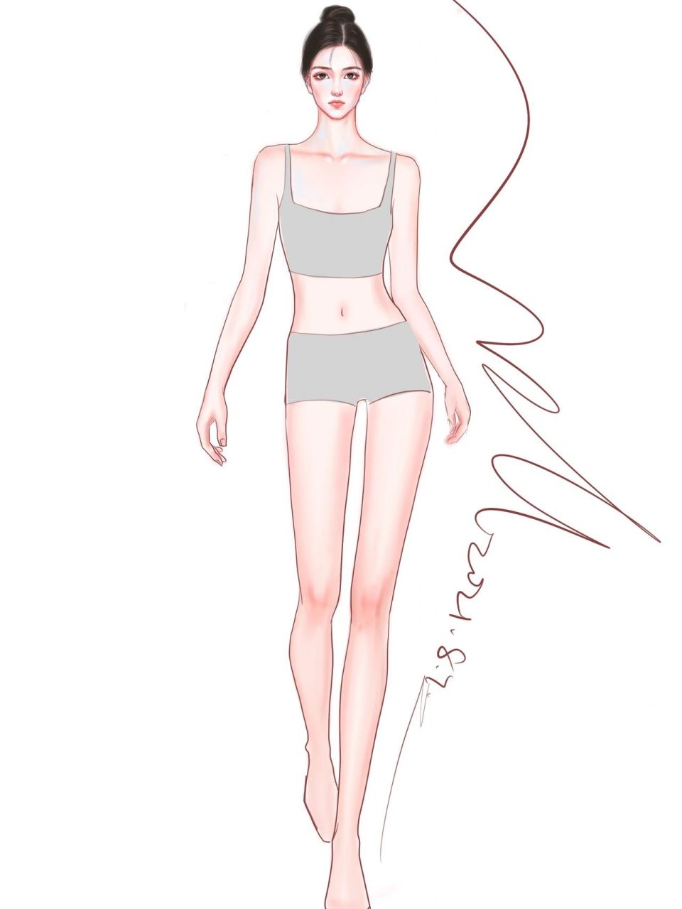 【中国风】服装设计人体模特素材分享～ 人体模特分享第三弹来啦