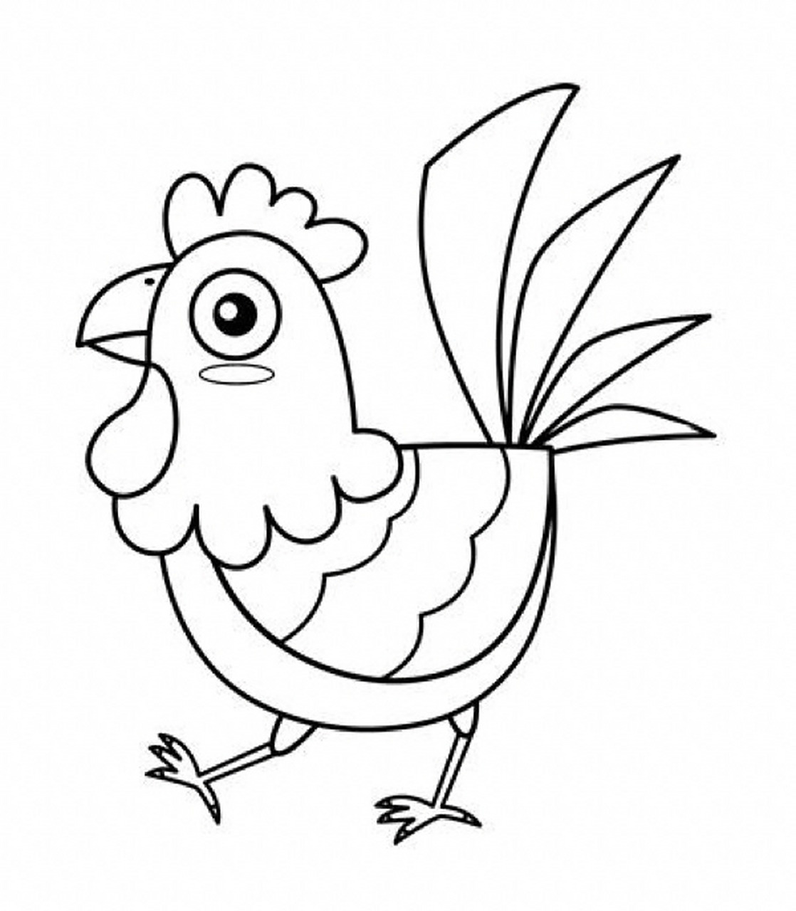 鸡 简笔画 素材 儿童美术 几何形状是个很好的元素哦,可以帮助我们