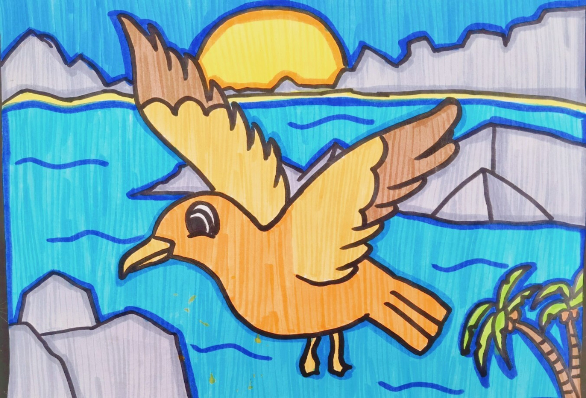 简笔画  —— 海鸥(77)