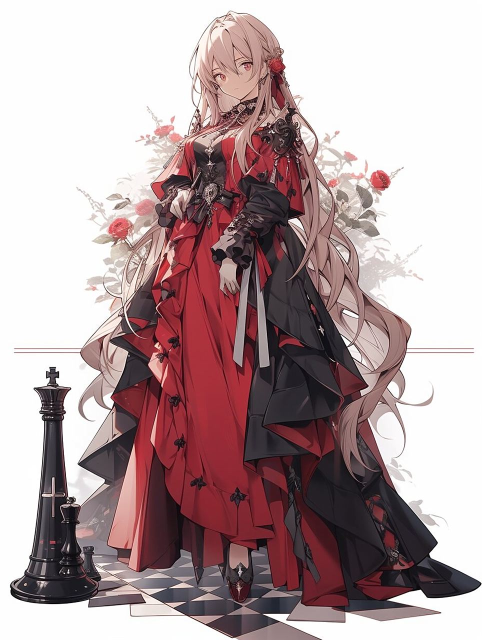 国际象棋拟人化之——象棋王后 当棋盘上冰冷的棋子变成甜美的少女 头