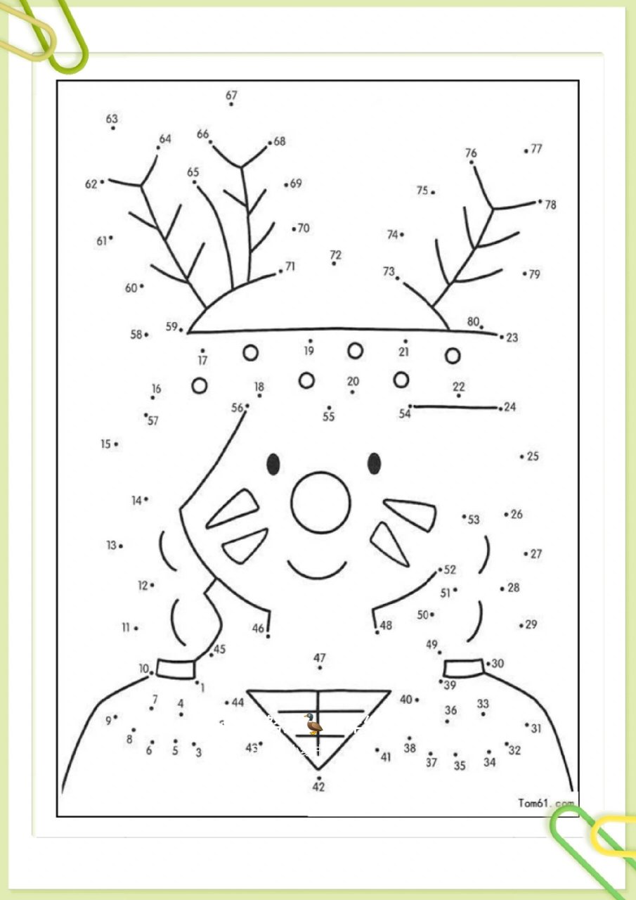 《1-100儿童数字连线图》,共60份 锻炼孩子的数感,美感,注意力,专注力