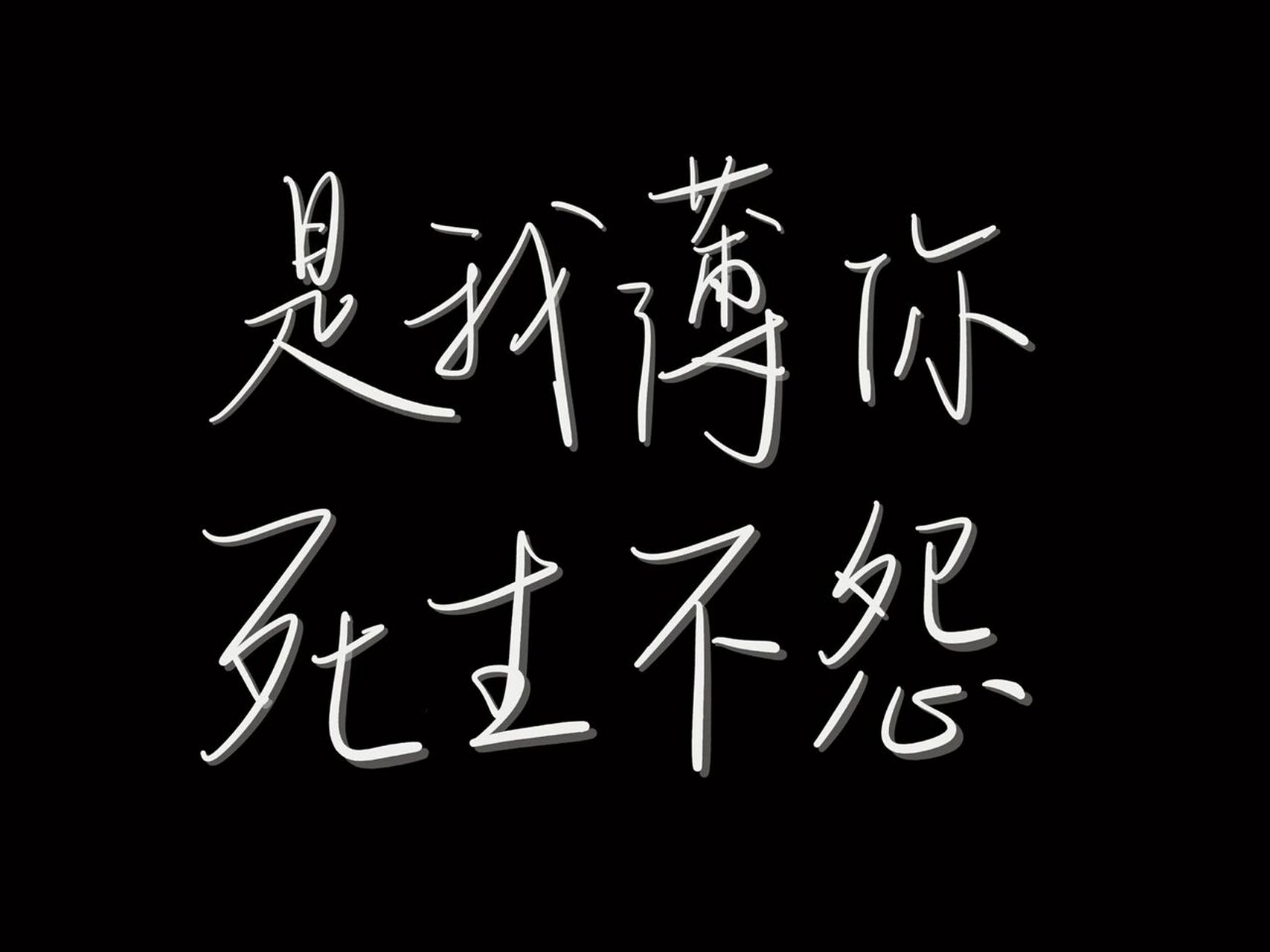 《二哈和他的白猫师尊》|手写语录 78长阶血未尽,那是他带你回家的