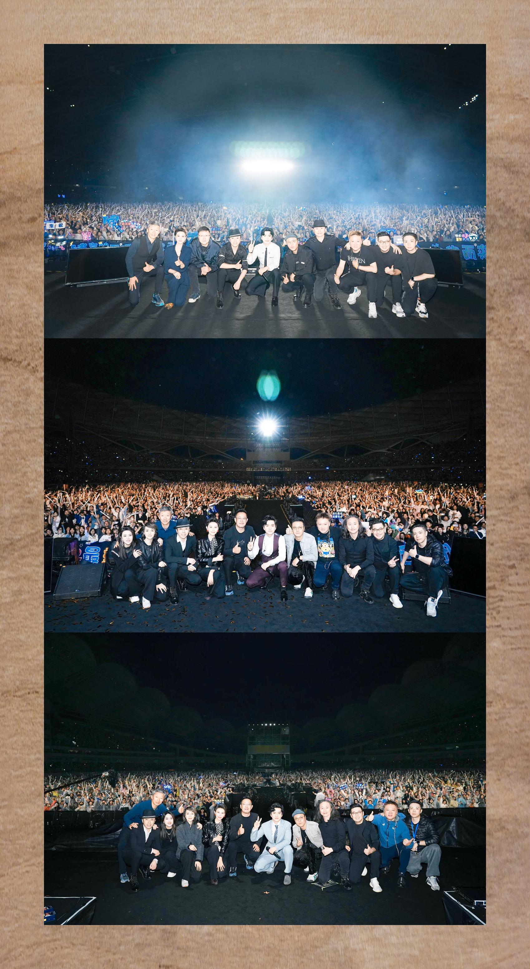 完整的大合照上传后竟然变得模糊不清,只好机智地切成三人的小合影啦