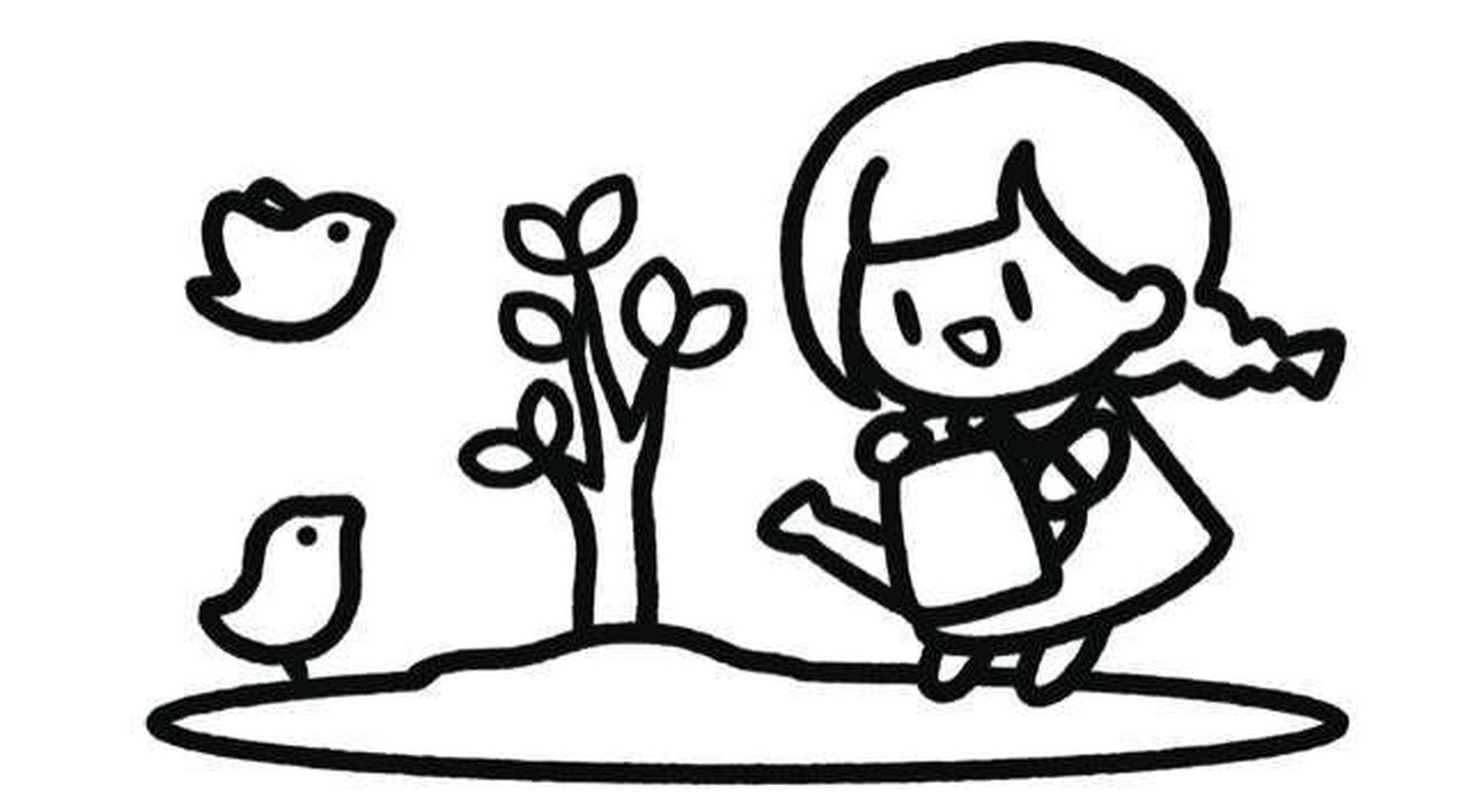 每日一画/植树节简笔画教程分享/超详细!