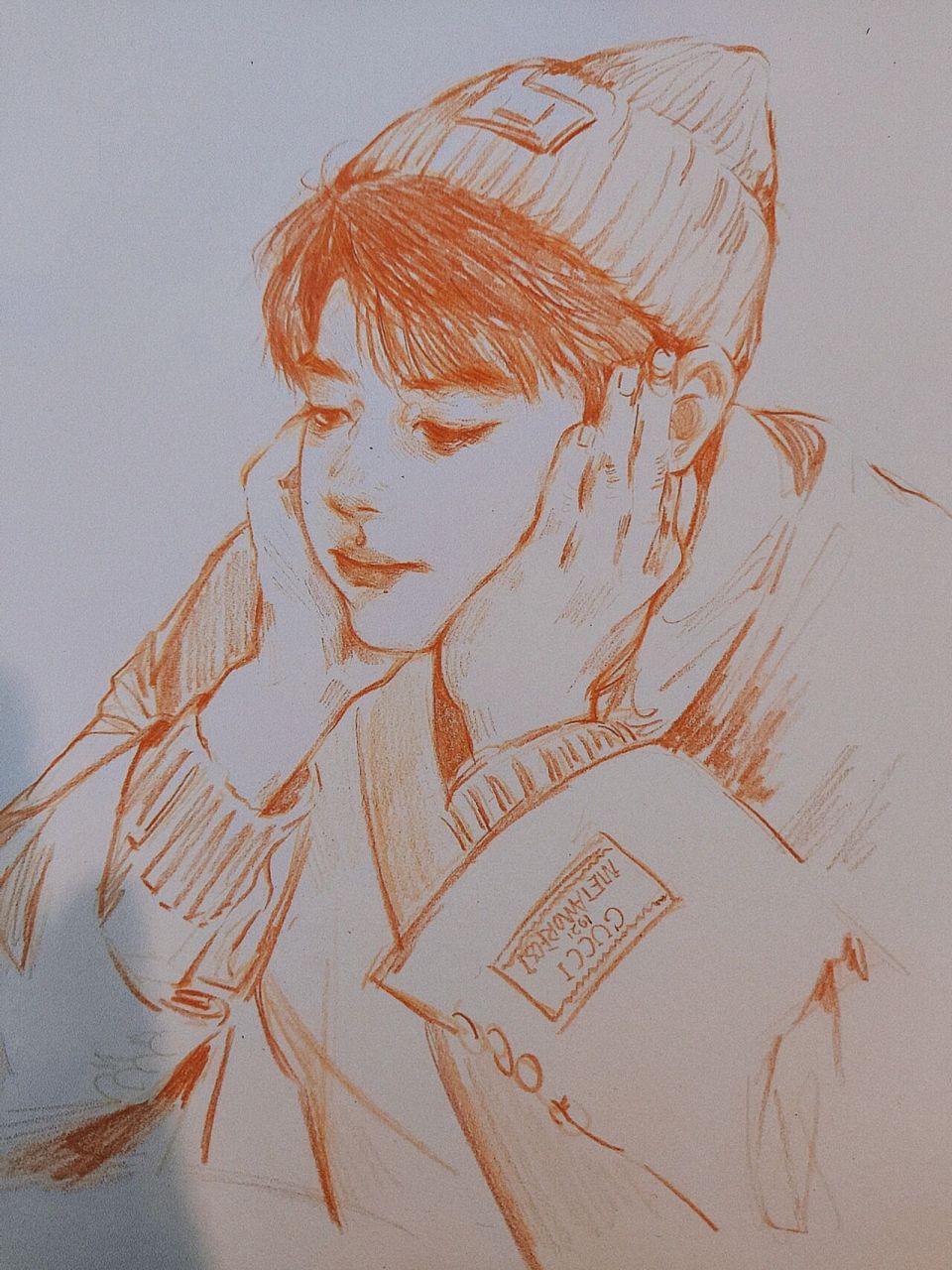 肖战手绘|92托腮候饭ing… 好希望好希望一直留在这几天的感觉里 你