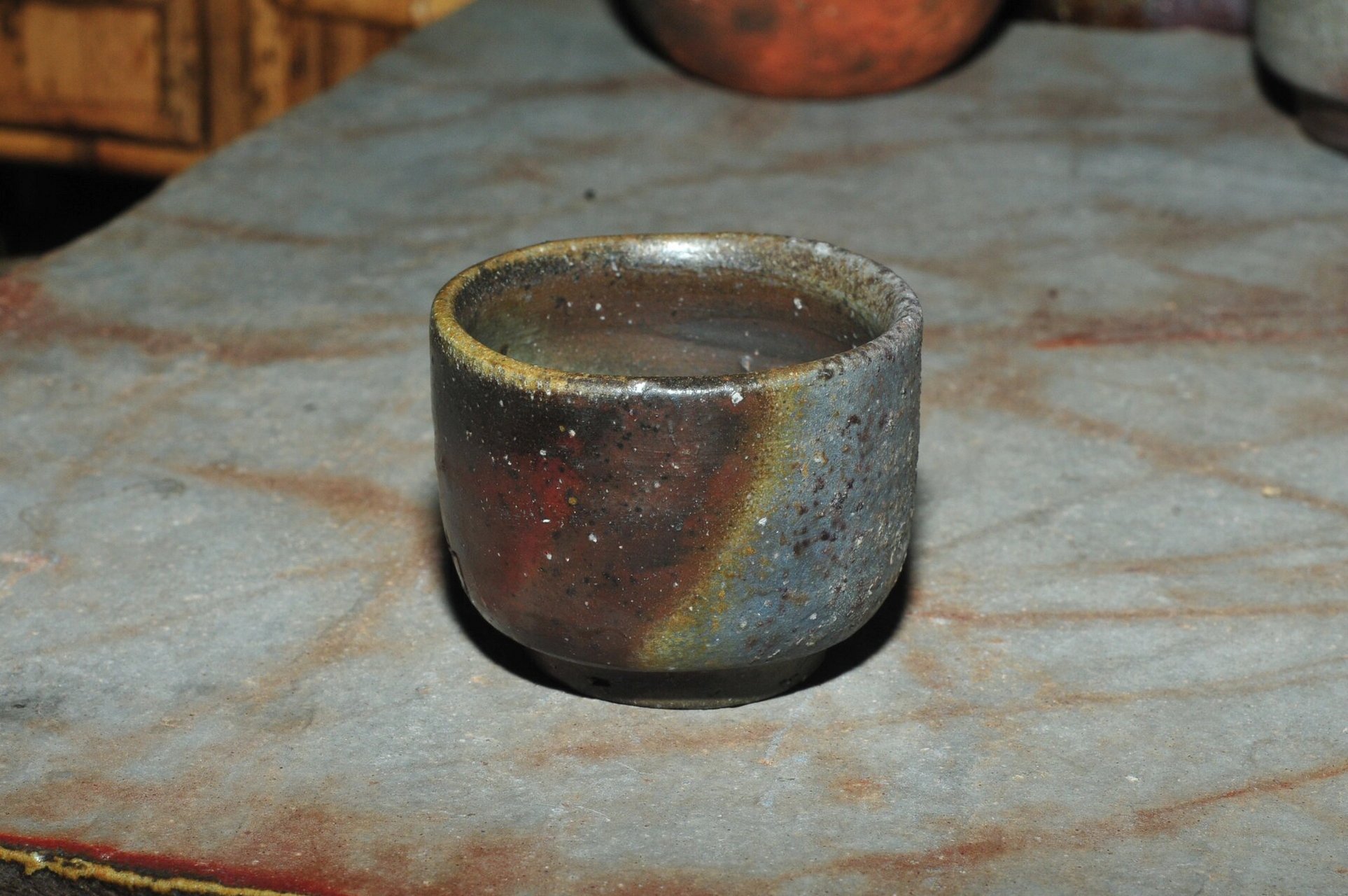 初代木村陶峰 日本备前烧 主人杯