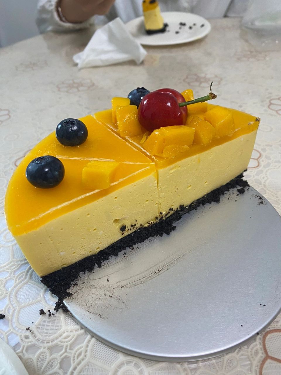 芒果慕斯蛋糕一次成功 奶油酸奶芒果蛋糕慕斯做法(四步三冻) 	 模具是