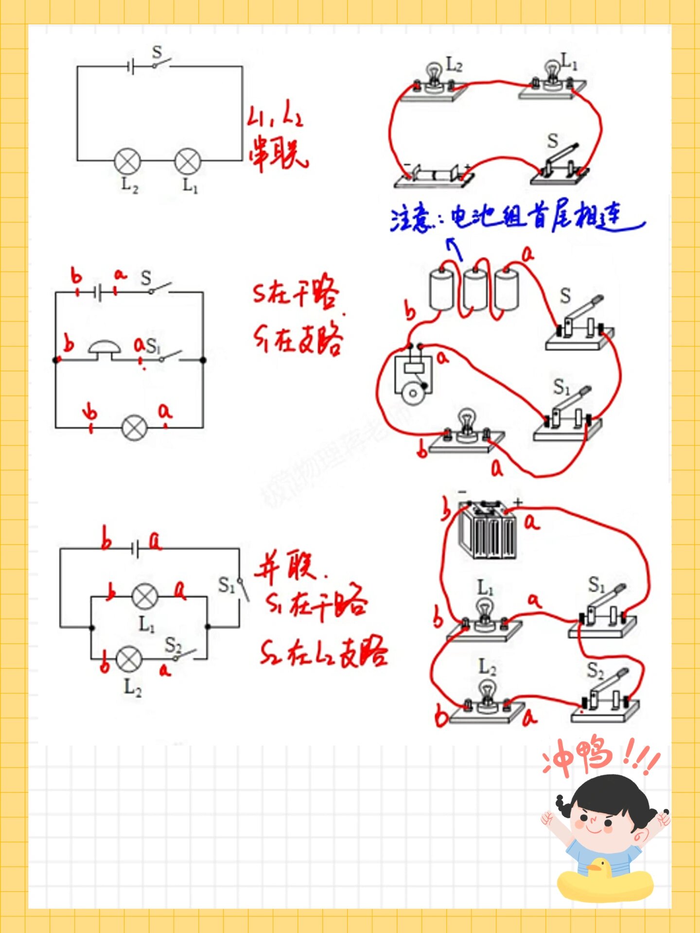 电路图的绘制技巧9592 今天我要和大家分享的是初中电路图的画法