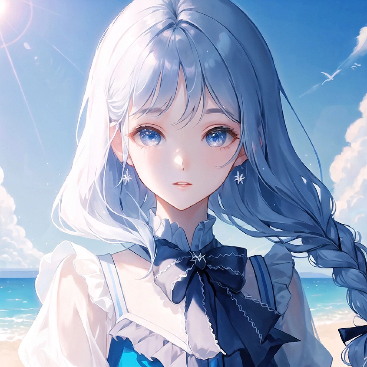 夏日海边7715丨女生头像·闺蜜头像