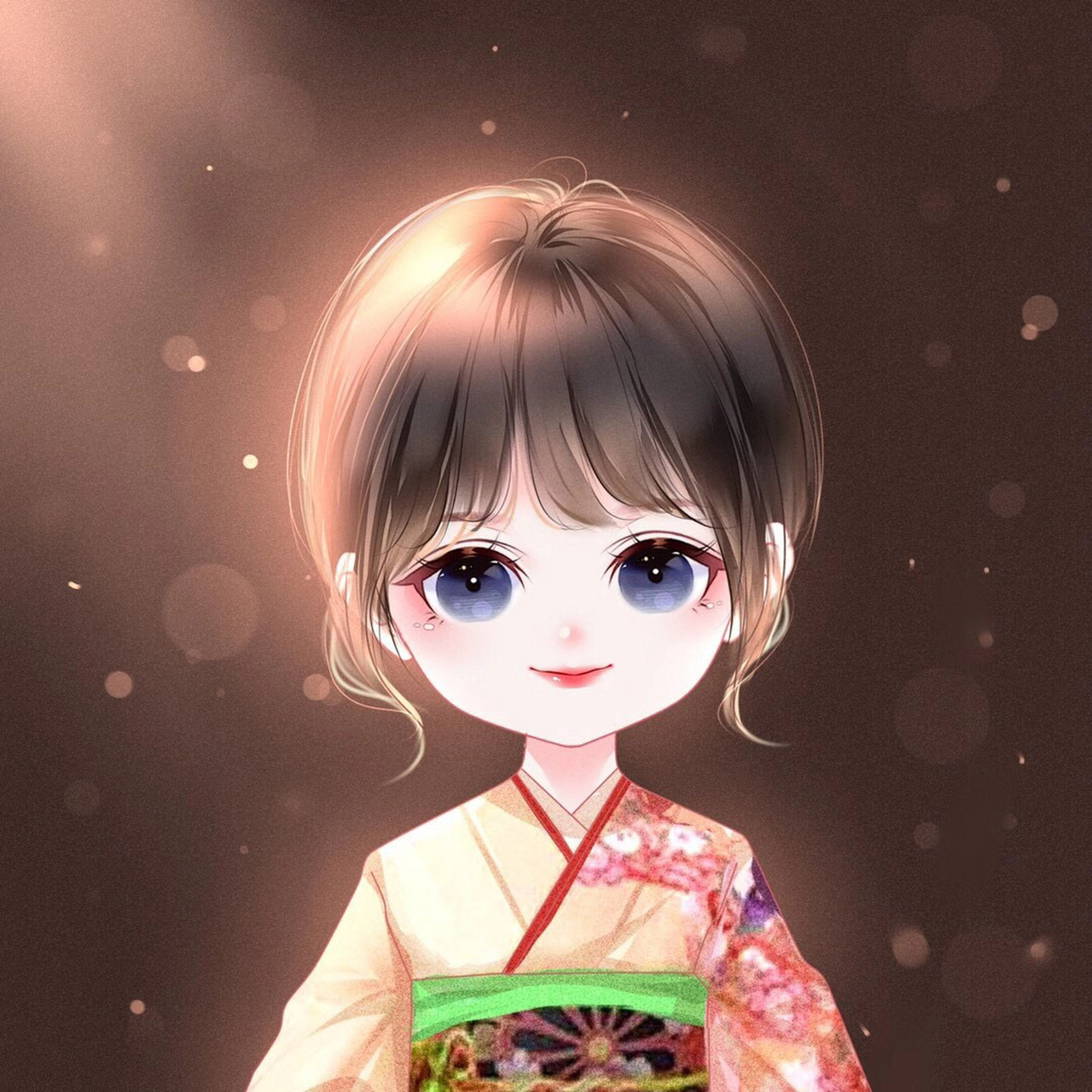 可爱女生漫画头像 93送给自己的好运手绘头像,换个头像,让自己的